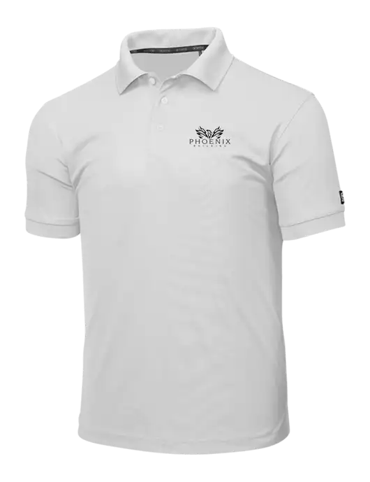 OGIO Bright White Caliber 2.0 Polo w/Phoenix Building Logo