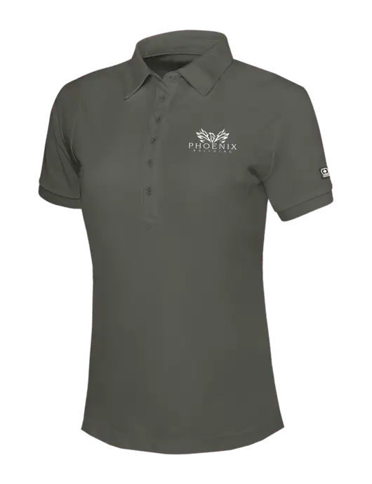 OGIO Womens Medium Grey Jewel Polo w/Phoenix Building Logo