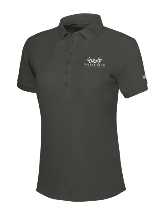 OGIO Womens Dark Grey Jewel Polo w/Phoenix Building Logo