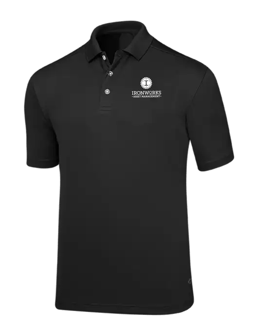 Callaway Core Black Performance Polo w/Ironworks Asset Mgmt Logo
