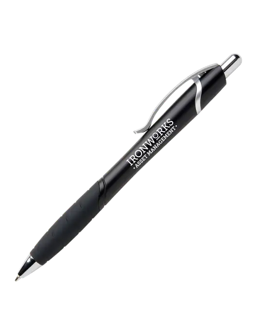 Summerhill Black Pen - Black Ink w/Ironworks Asset Mgmt Logo