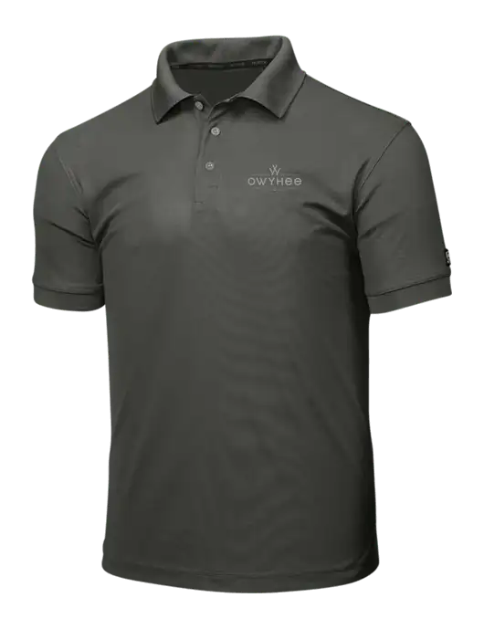 OGIO Medium Grey Caliber 2.0 Polo w/The Owyhee Logo