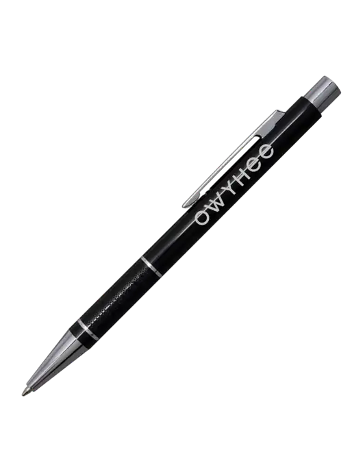 St George Black Pen - Blue Ink w/The Owyhee Logo