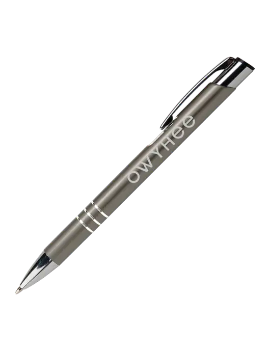 Laurent Gunmetal Pen - Black Ink w/The Owyhee Logo