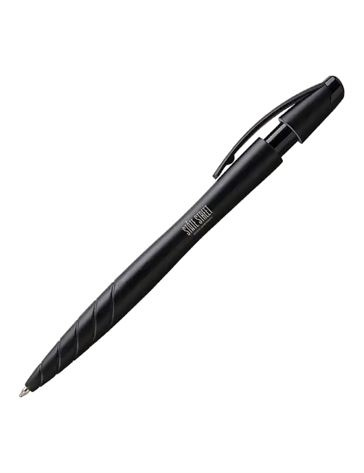 Awali Black Metallic Pen - Black Ink w/State Street Studio Apts Logo