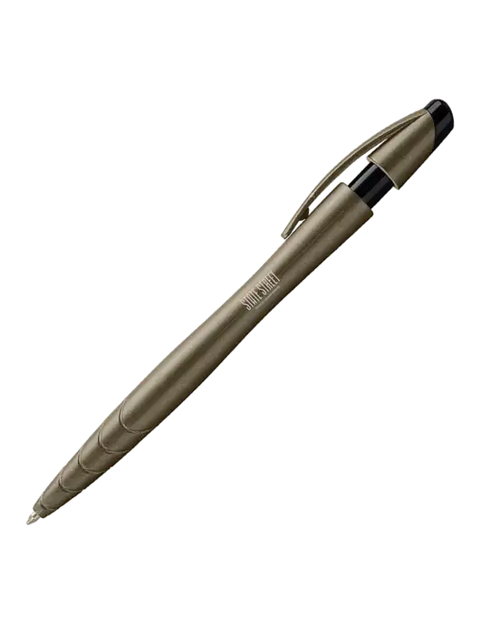 Awali Grey Metallic Pen - Black Ink w/State Street Studio Apts Logo
