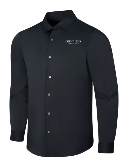 Black City Stretch Shirt w/Great Legs Wine + Spirits Logo