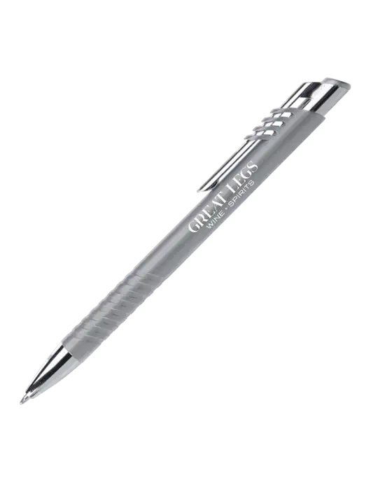 Schirhart Grey Pen - Black Ink w/Great Legs Wine + Spirits Logo