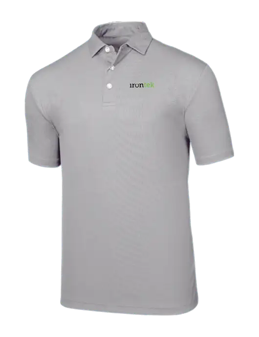 Callaway Birdseye Light Grey Polo w/Irontek Logo