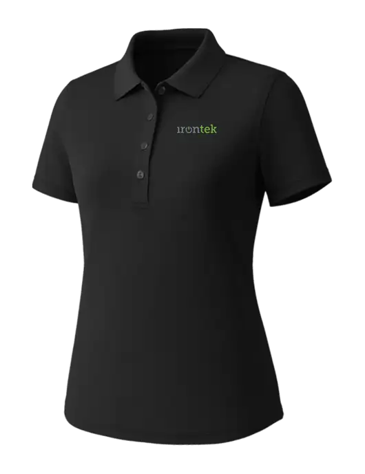 Callaway Womens Core Black Performance Polo w/Irontek Logo