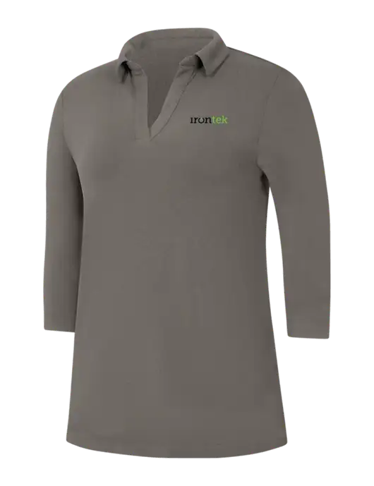 Womens Dark Grey Luxe Knit Tunic w/Irontek Logo