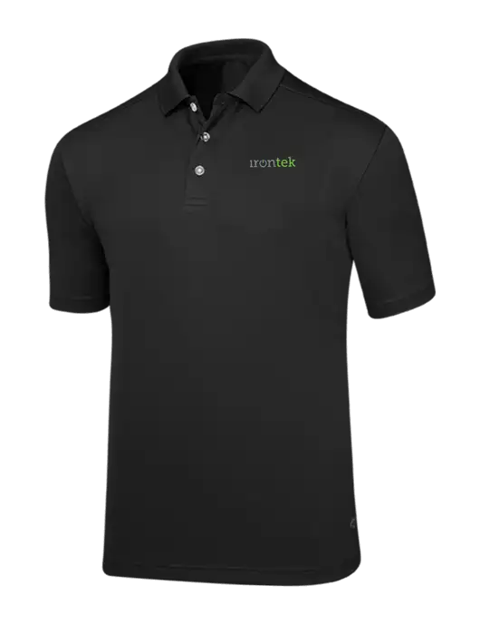 Callaway Core Black Performance Polo w/Irontek Logo