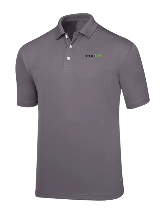 Callaway Core Medium Grey Performance Polo w/Irontek Logo
