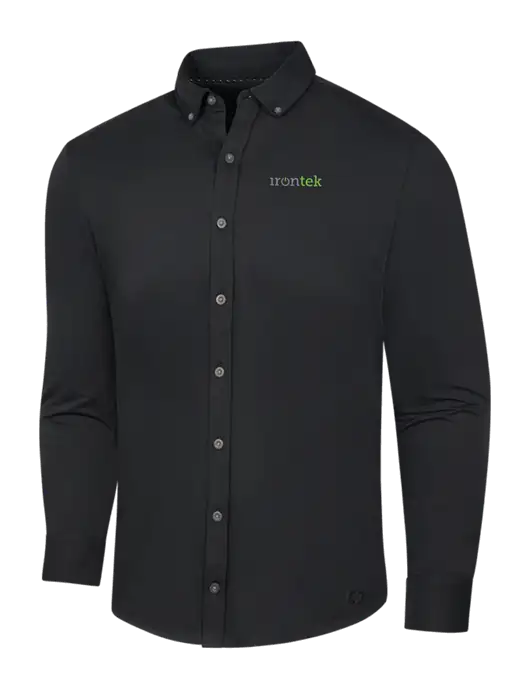OGIO Blacktop Modern Code Stretch Button-Up Shirt w/Irontek Logo
