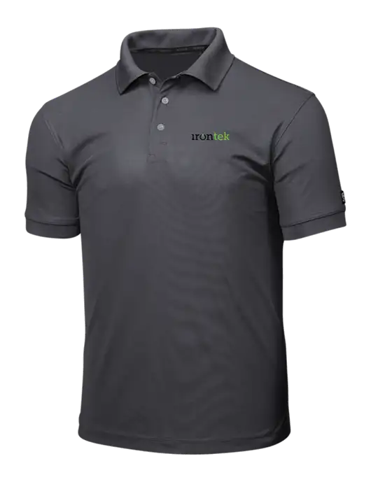 OGIO Charcoal Grey Caliber 2.0 Polo w/Irontek Logo