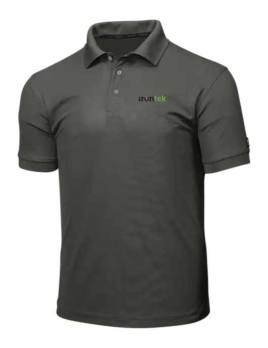 OGIO Medium Grey Caliber 2.0 Polo w/Irontek Logo