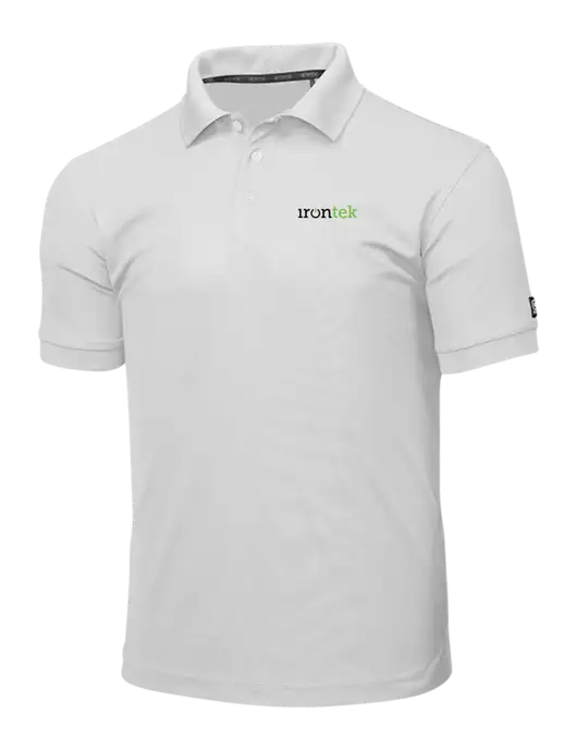 OGIO Bright White Caliber 2.0 Polo w/Irontek Logo