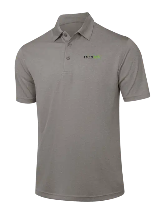 Medium Grey Heather Contender Polo w/Irontek Logo