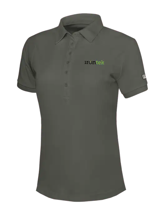 OGIO Womens Medium Grey Jewel Polo w/Irontek Logo