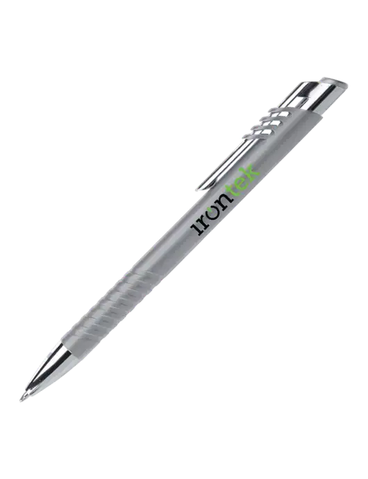 Schirhart Grey Pen - Black Ink w/Irontek Logo