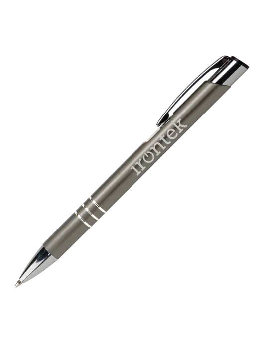 Laurent Gunmetal Pen - Black Ink w/Irontek Logo