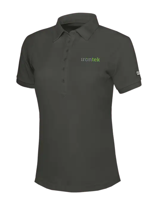 OGIO Womens Dark Grey Jewel Polo w/Irontek Logo