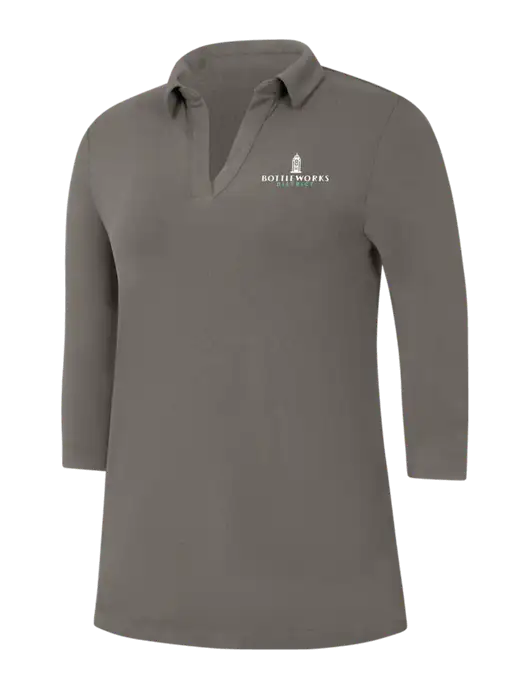Womens Dark Grey Luxe Knit Tunic w/Bottleworks District Logo