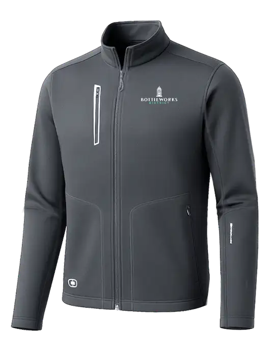 OGIO Dark Grey Endurance Fulcrum Full-Zip w/Bottleworks District Logo