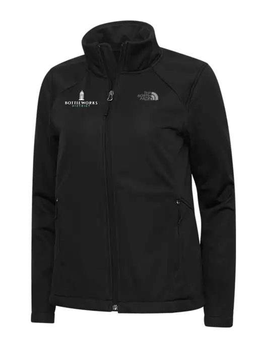 North Face Womens Black Ridgewall Soft Shell Jacket w/Bottleworks District Logo