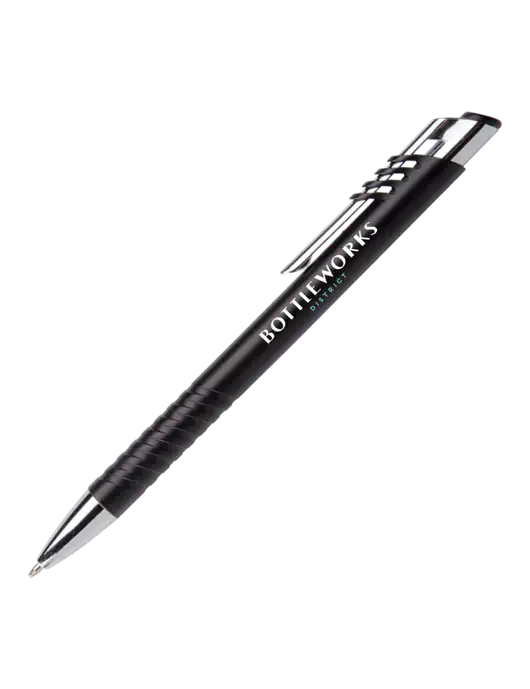 Schirhart Black Pen - Black Ink w/Bottleworks District Logo