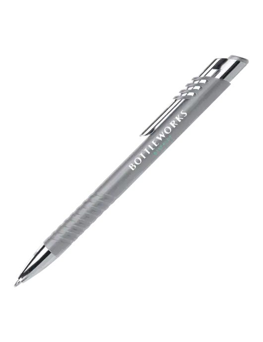 Schirhart Grey Pen - Black Ink w/Bottleworks District Logo