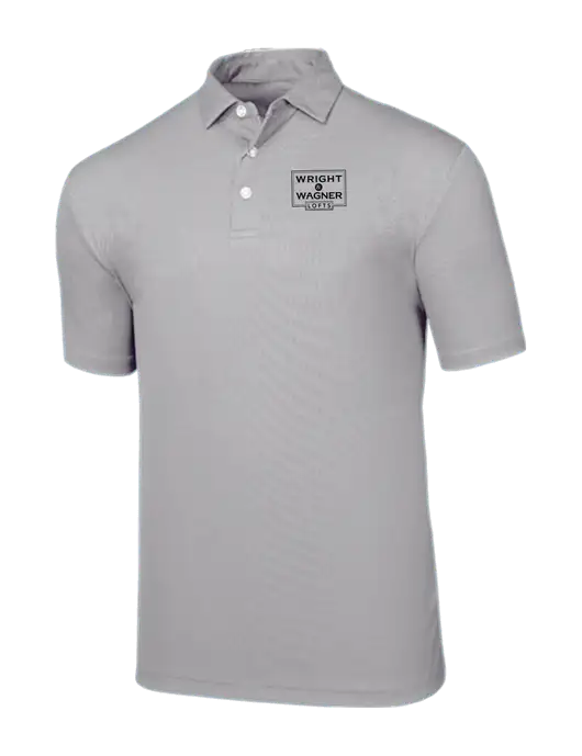 Callaway Birdseye Light Grey Polo w/Wright & Wagner Lofts Logo
