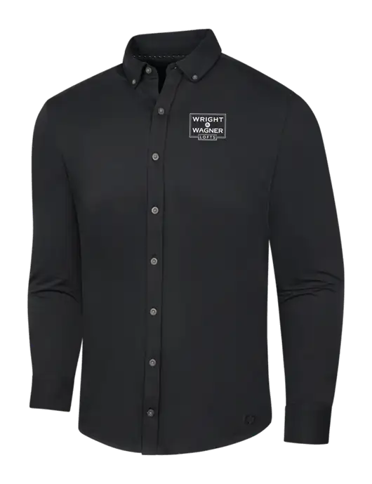OGIO Blacktop Modern Code Stretch Button-Up Shirt w/Wright & Wagner Lofts Logo