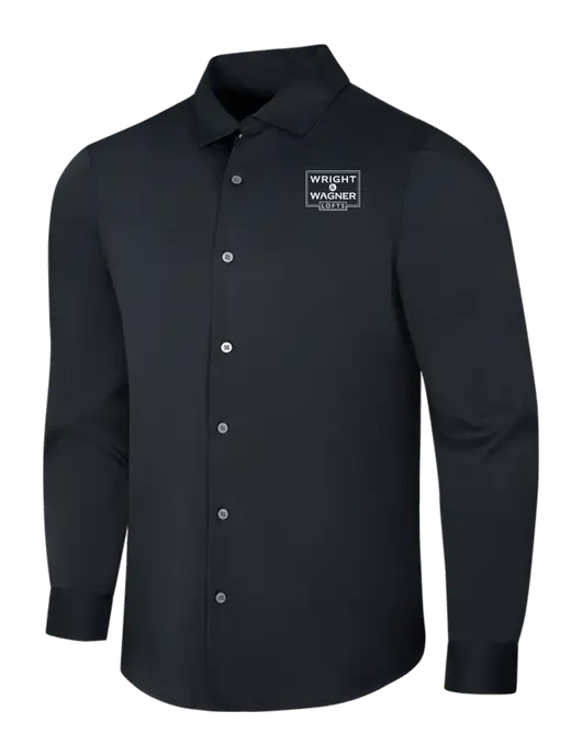 Black City Stretch Shirt w/Wright & Wagner Lofts Logo