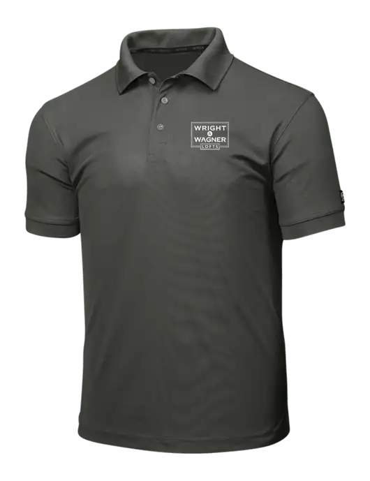 OGIO Medium Grey Caliber 2.0 Polo w/Wright & Wagner Lofts Logo