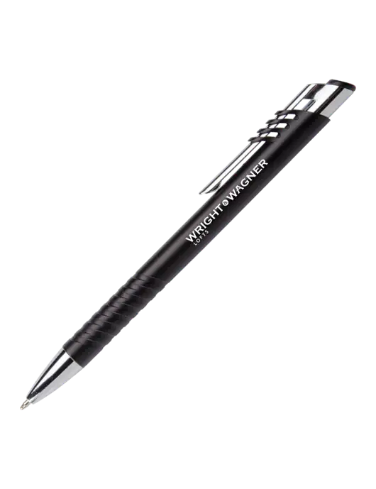 Schirhart Black Pen - Black Ink w/Wright & Wagner Lofts Logo