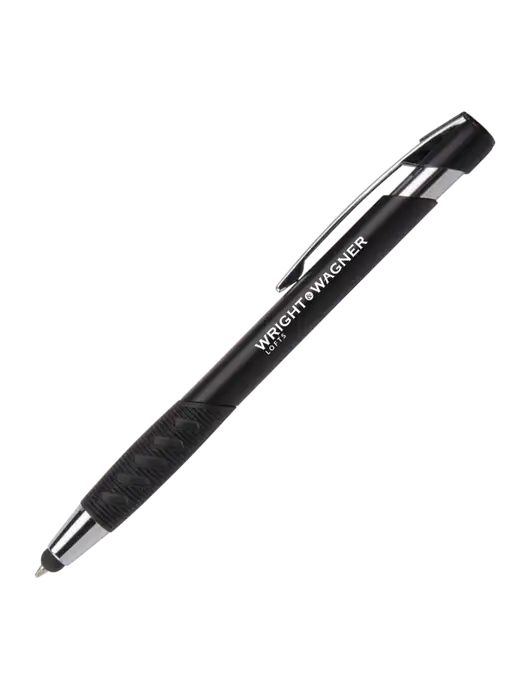 Alize Black Stylus Black Ink Pen w/Wright & Wagner Lofts Logo