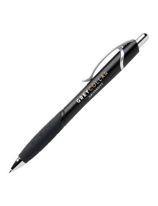 Summerhill Black Pen - Black Ink w/Grey Collar University Logo