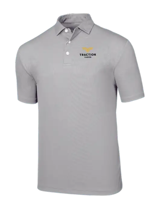 Callaway Birdseye Light Grey Polo w/Traction Yards Logo