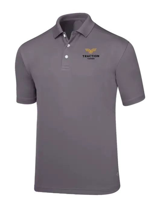 Callaway Core Medium Grey Performance Polo w/Traction Yards Logo