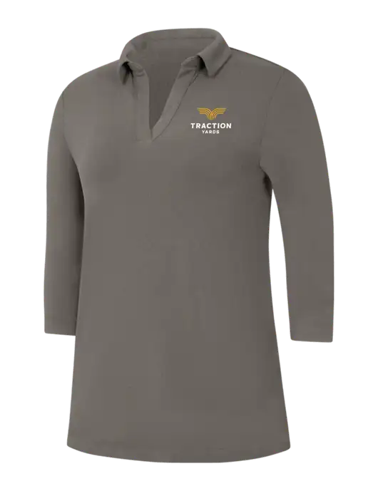 Womens Dark Grey Luxe Knit Tunic w/Traction Yards Logo
