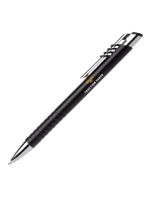 Schirhart Black Pen - Black Ink w/Traction Yards Logo