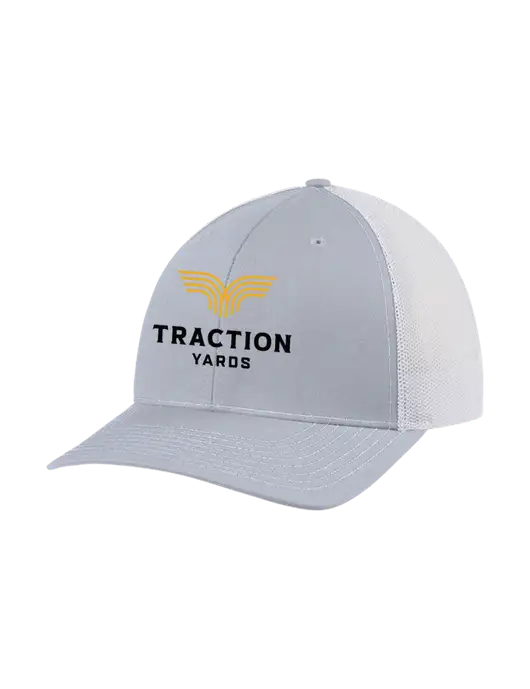 Richardson Adjustable Snapback Original 112 Trucker Cap Light Heather Grey w/White Mesh w/Traction Yards Logo