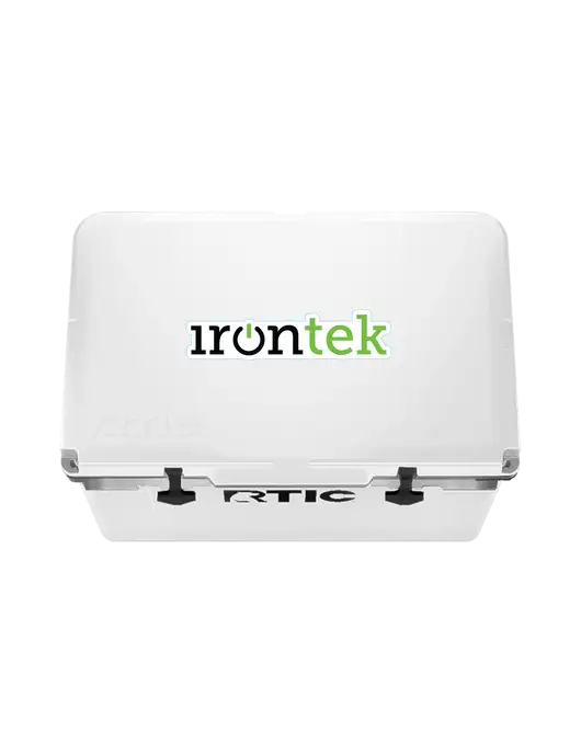 RTIC 52 Quart Ultra-Light White Hard Cooler w/Irontek Logo