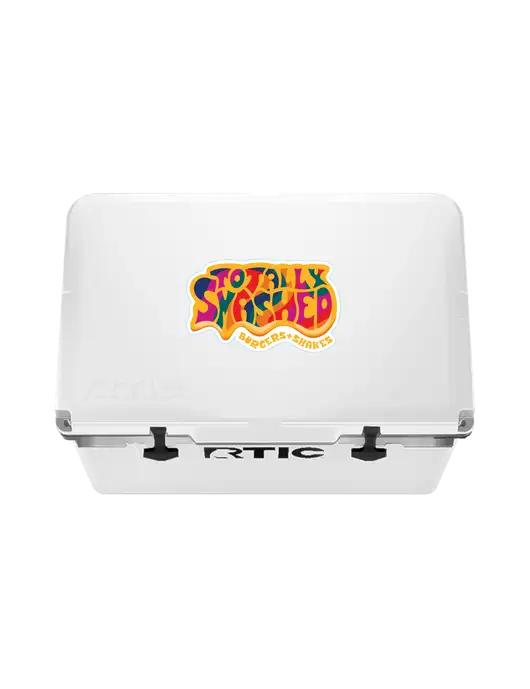 RTIC 52 Quart Ultra-Light White Hard Cooler w/Totally Smashed Logo