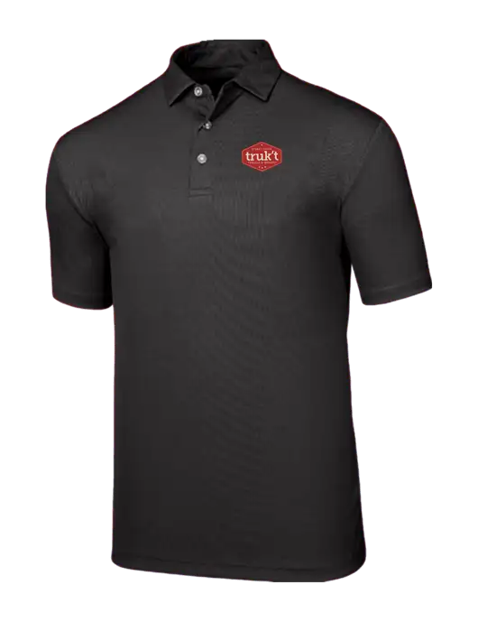 Callaway Birdseye Black Polo w/Truk't Logo