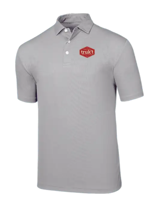 Callaway Birdseye Light Grey Polo w/Truk't Logo