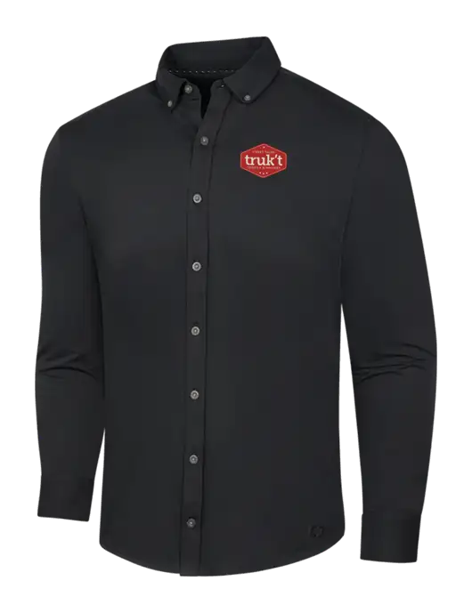 OGIO Blacktop Modern Code Stretch Button-Up Shirt w/Truk't Logo