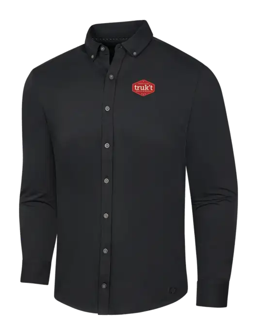OGIO Blacktop Modern Code Stretch Button-Up Shirt w/Truk't Logo
