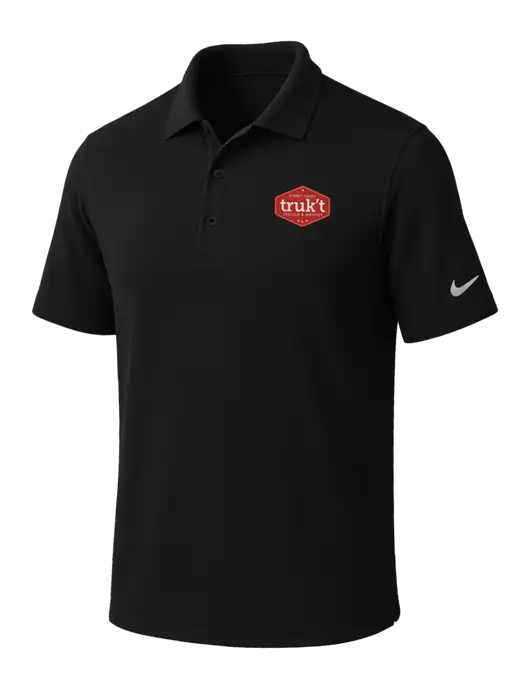NIKE Black Dri-Fit Micro Pique Polo w/Truk't Logo